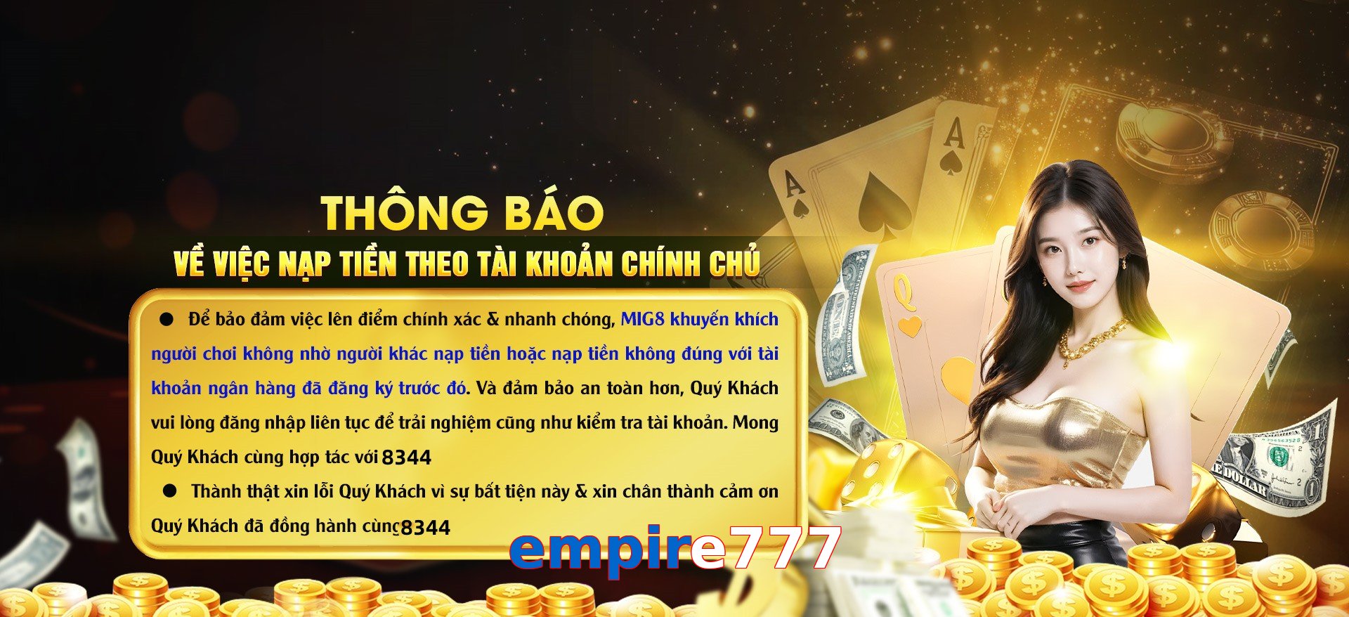 Casino Trực Tuyến Trò Chơi Được Yêu Thích Tại empire777